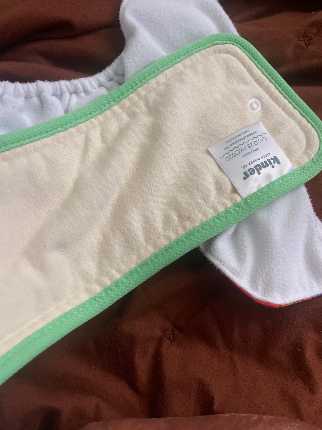 Customer photo review of 6-Layer Bamboo Hemp Cotton Insert