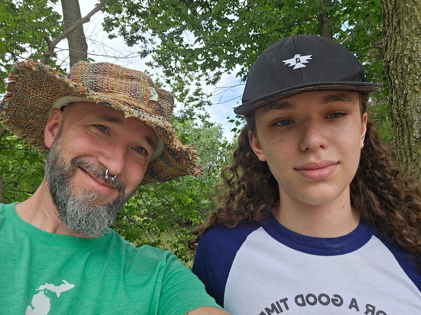 Customer photo review of Rainbow Woven Hemp Hat