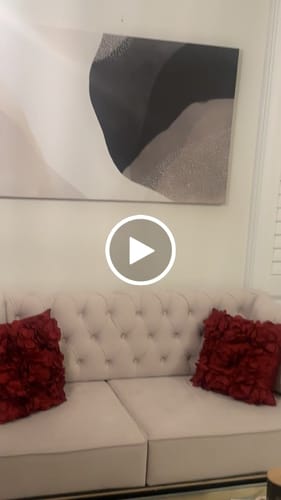 Customer video review of 'Neutral Minimalist' Framed Canvas