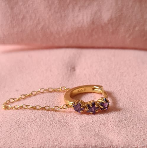 Customer photo review of Boucles d'oreilles Cosmos Or Jaune