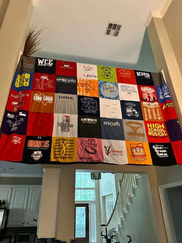 Customer photo review of Classic T-Shirt Blanket