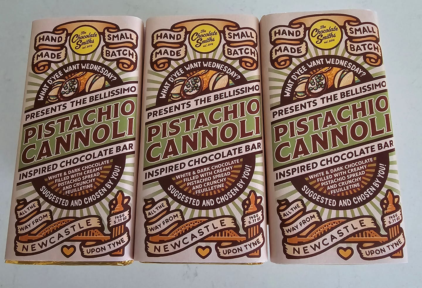 Customer photo review of Pistachio Cannoli Inspired What D'Yee Want Wednesday Bar