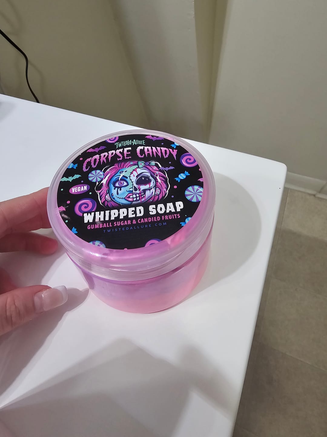 Customer photo review of Corpse Candy Whipped Soap