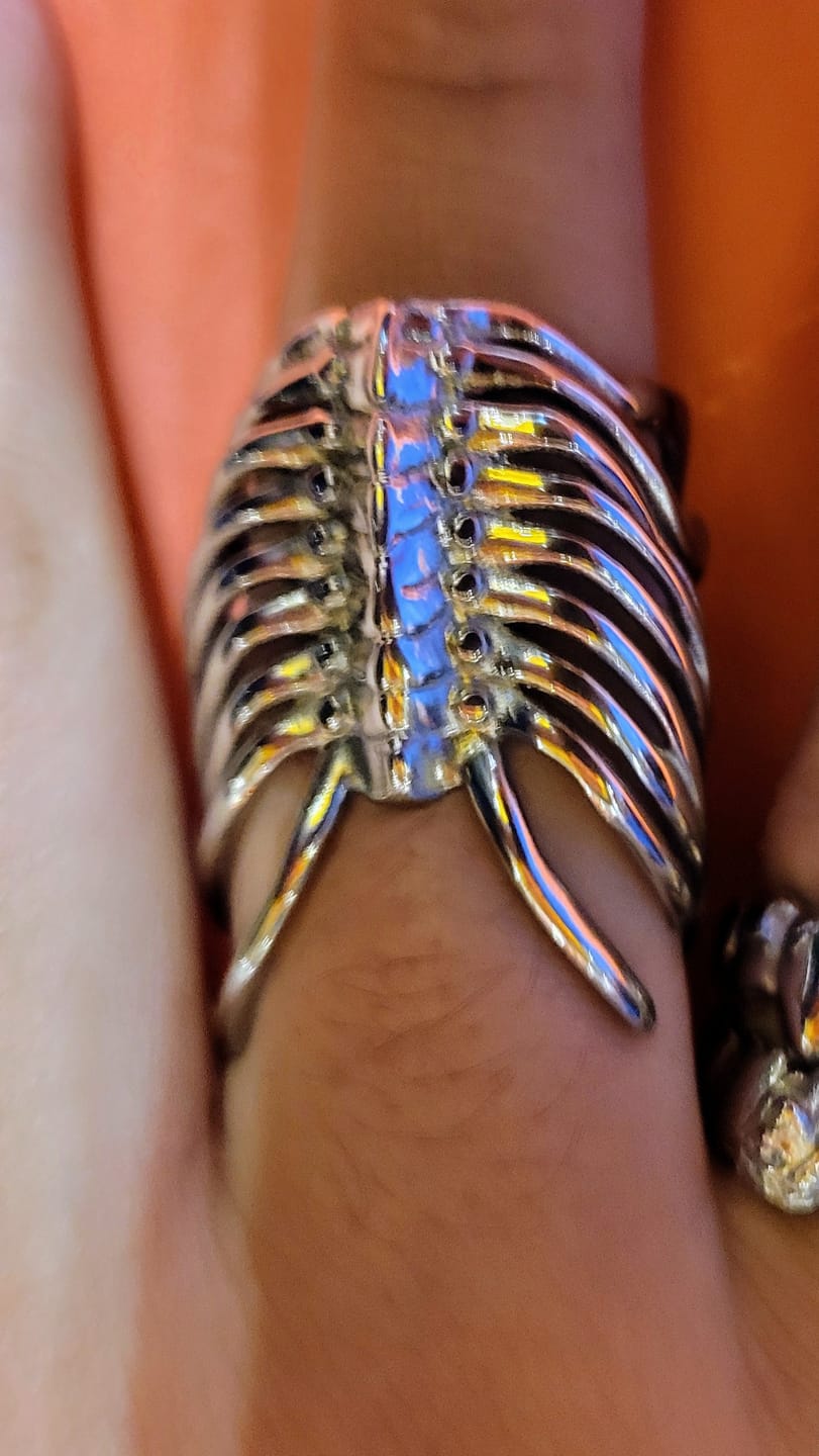 Customer photo review of RIBCAGE RING