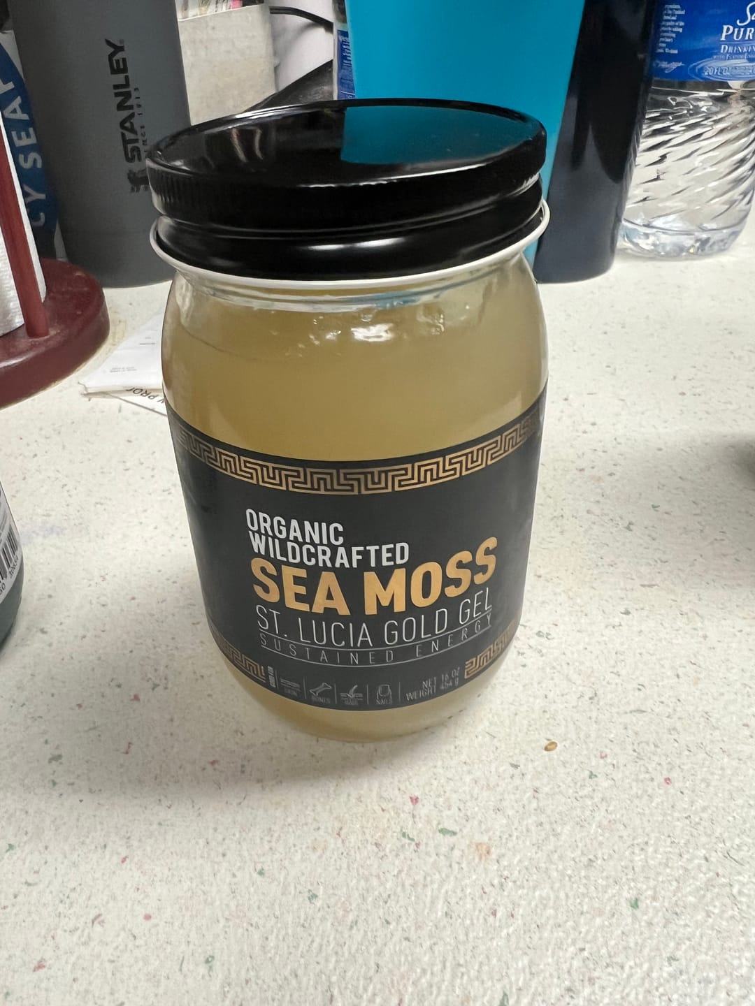 Customer photo review of St Lucia Gold Sea Moss Gel