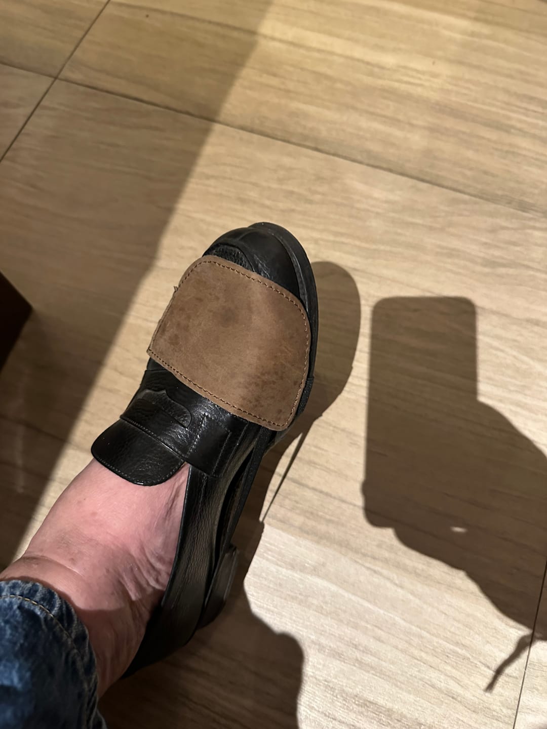 Customer photo review of shoe protector slip on