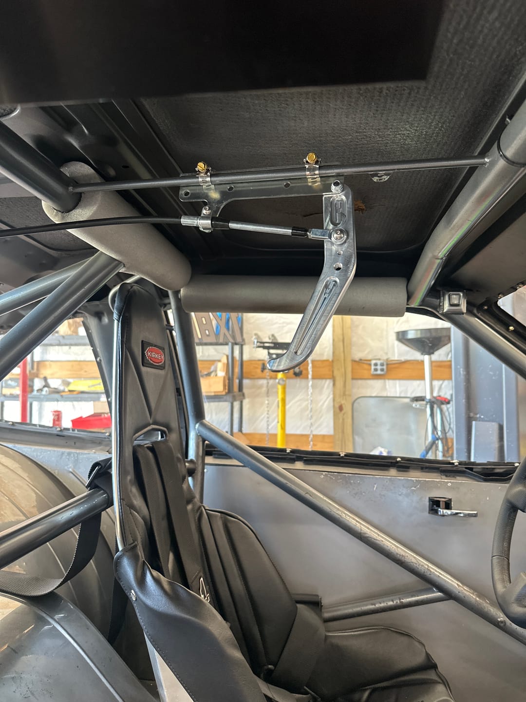Customer photo review of Motion Raceworks Billet Parachute Handle Release Lever & Cable Mount Kit 14-020