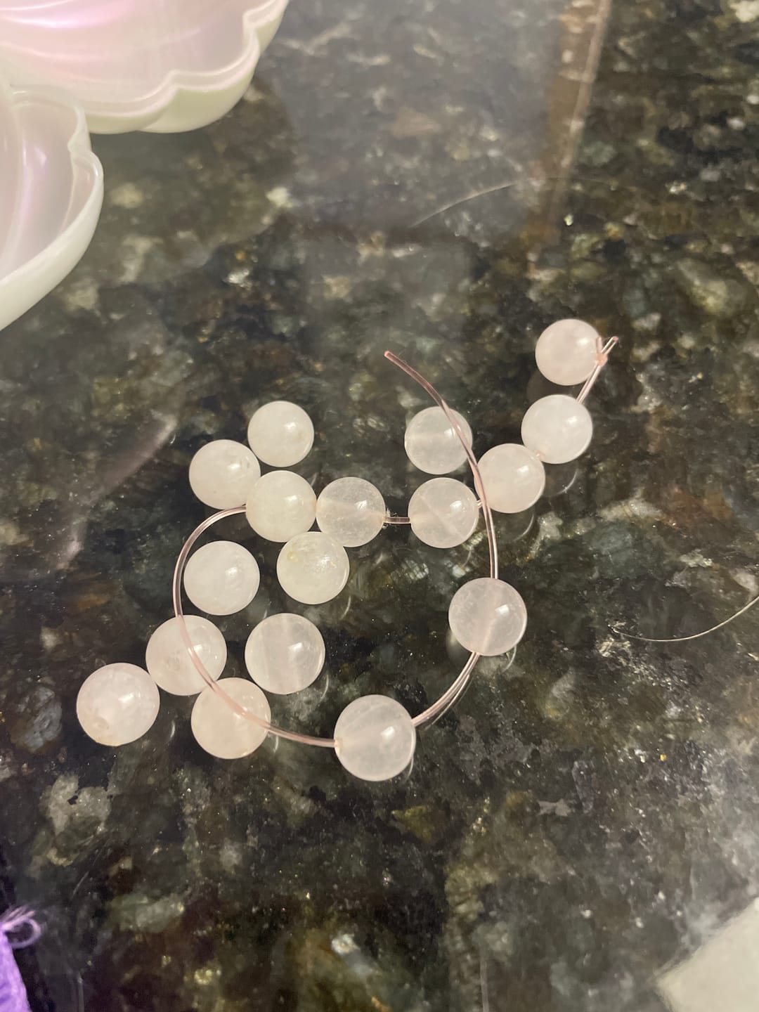 Customer photo review of Rose Quartz Self-Love Bracelet