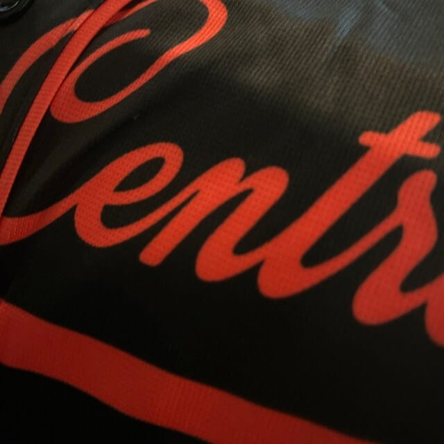 Customer photo review of Custom Black Full Button Down Mesh Fans Special Edition Authentic Baseball Jersey