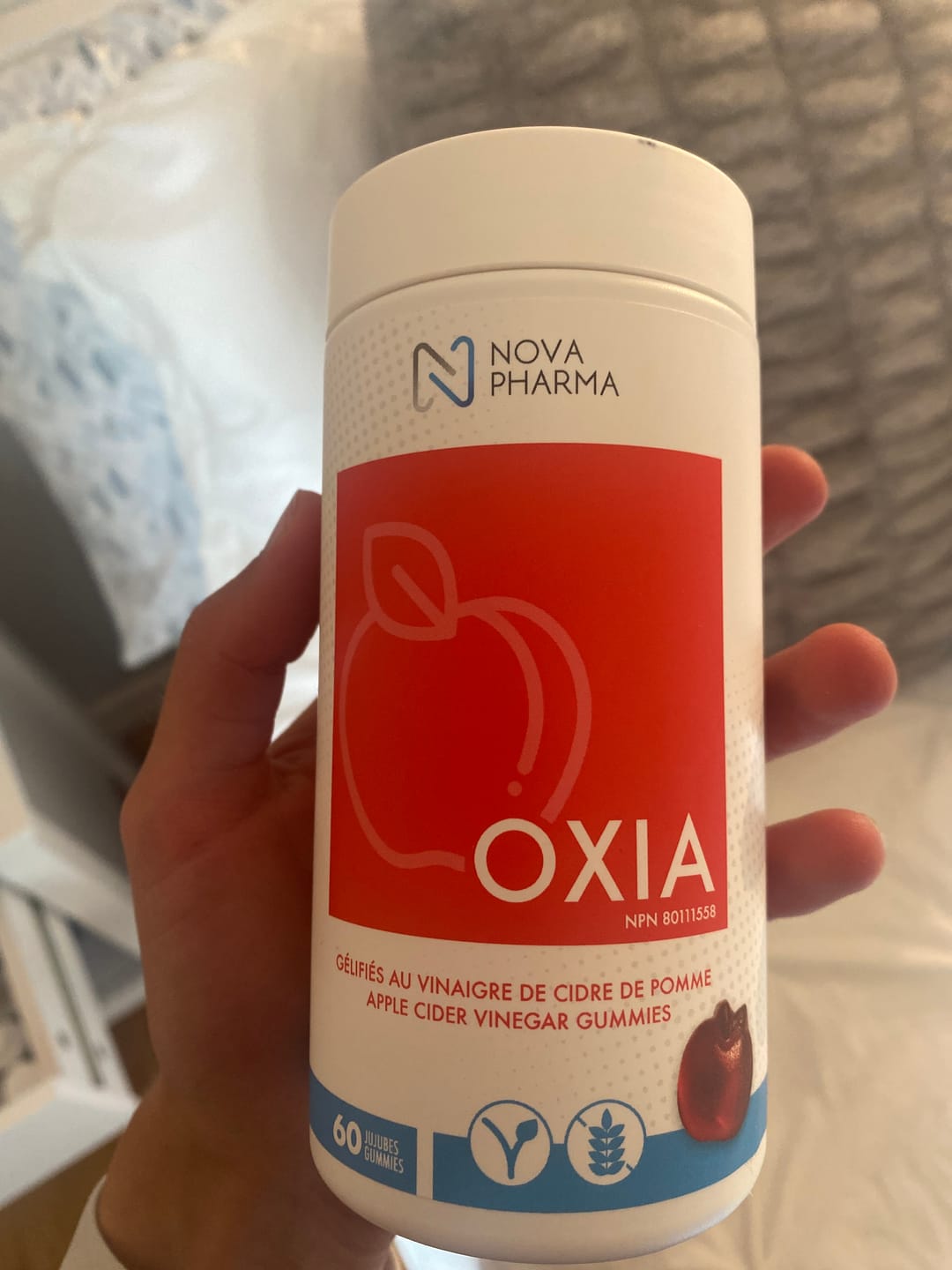Customer photo review of Nova Pharma - Oxia Vinaigre de cidre de pomme (60 jujubes)