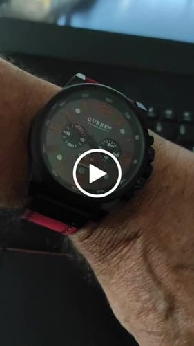 Customer video review of Curren Sofia® orologio uomo pelle
