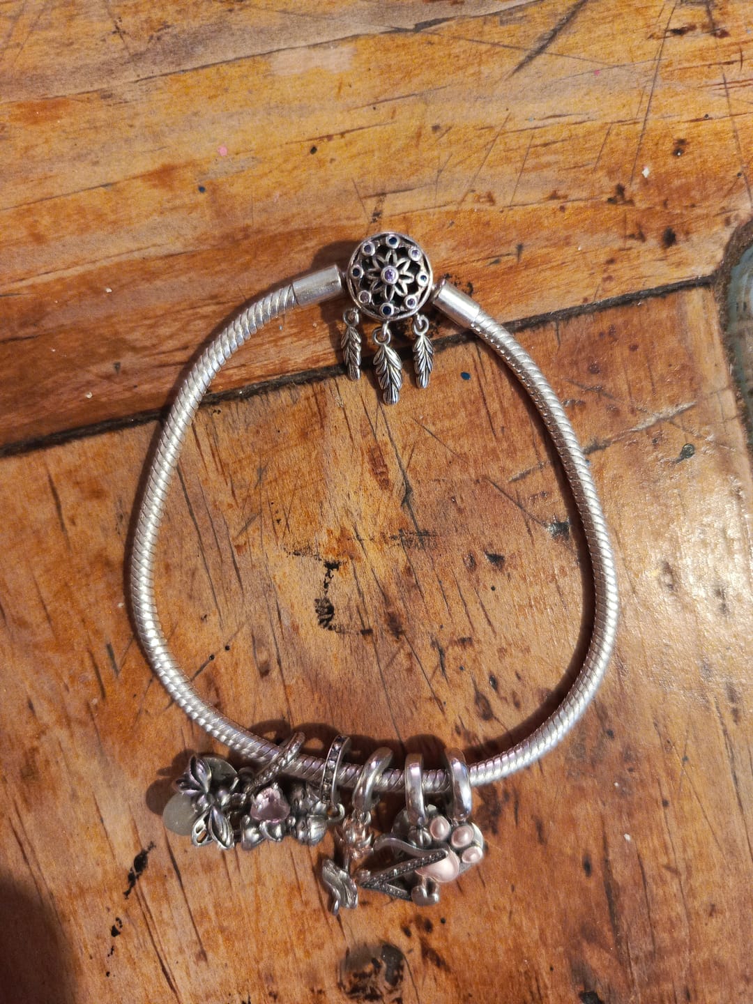 Customer photo review of Pulsera Atrapasueños Floral