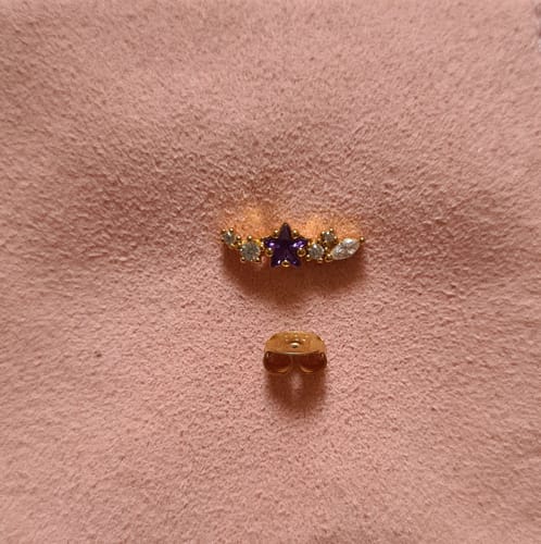 Customer photo review of Boucle d'oreille Vega Or Jaune