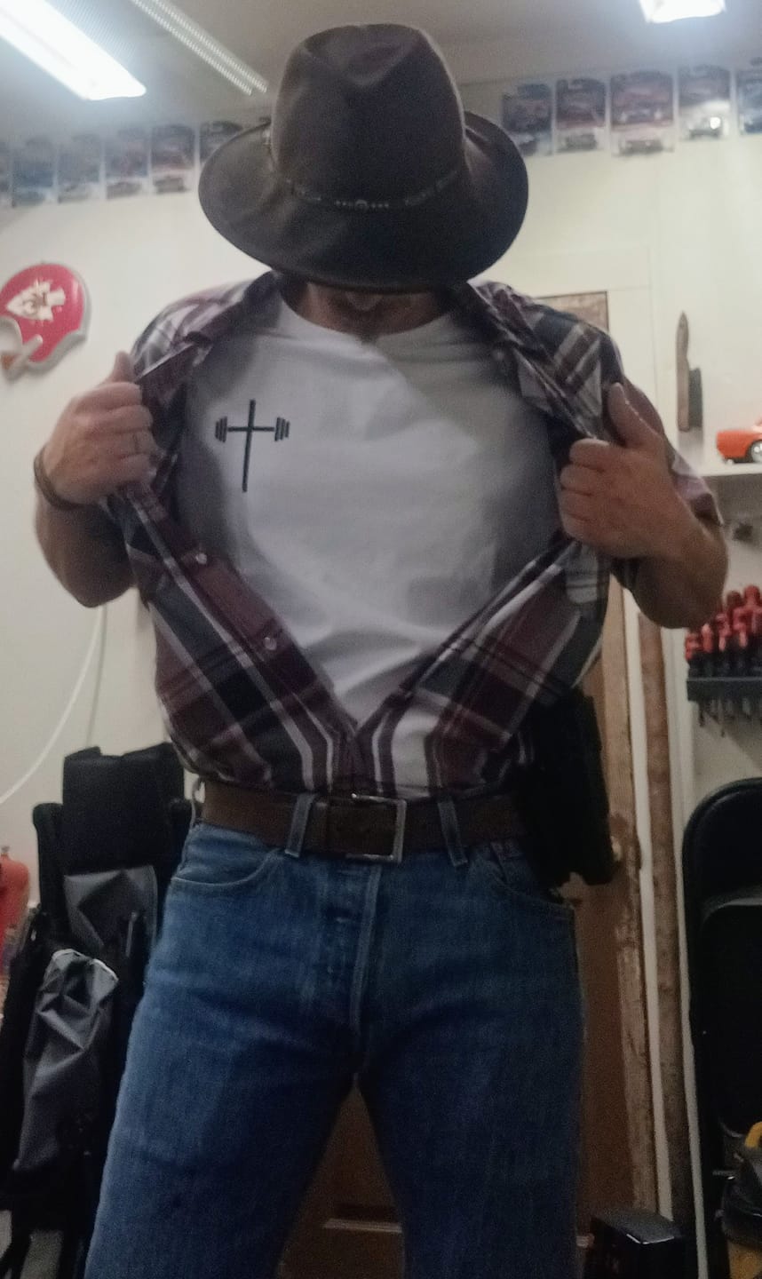 Customer photo review of Original Fitted Performance Tee