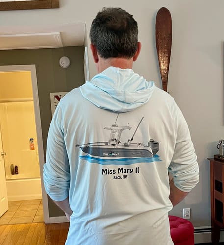 Customer photo review of Custom Digital Boat Artwork