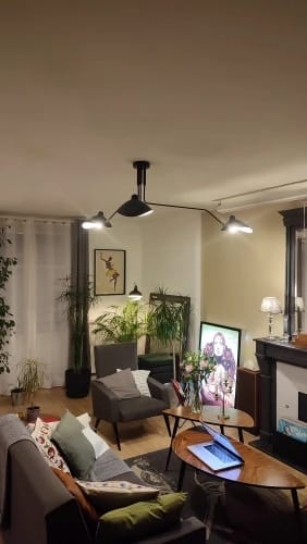 Customer photo review of WOMO Arms Semi-Flush Mount Light-WM2057