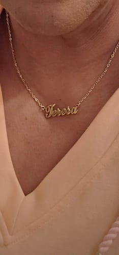 Customer photo review of Personalized Name Necklace