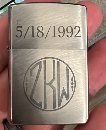 Customer photo review of Classic Lighter | Matte Chromes