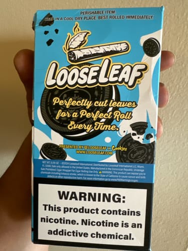 Customer photo review of LooseLeaf x Cookies 2-Pack Wraps (40 Count)
