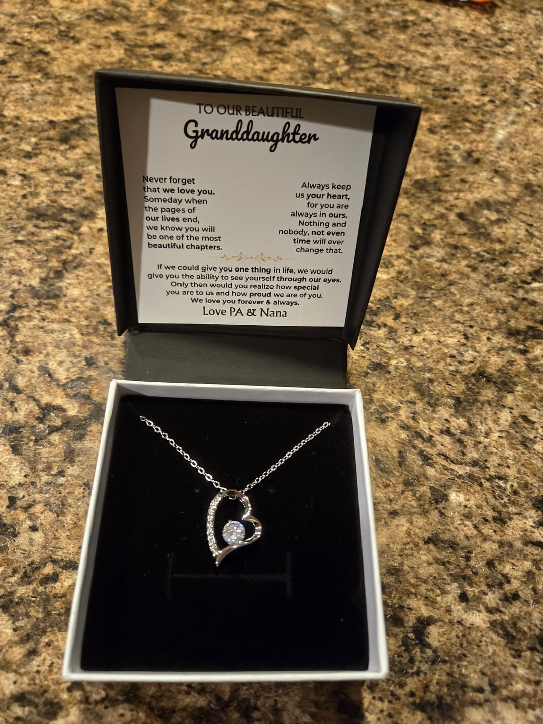 Customer photo review of To My Beautiful Granddaughter - Forever Love Gift Set - SS596