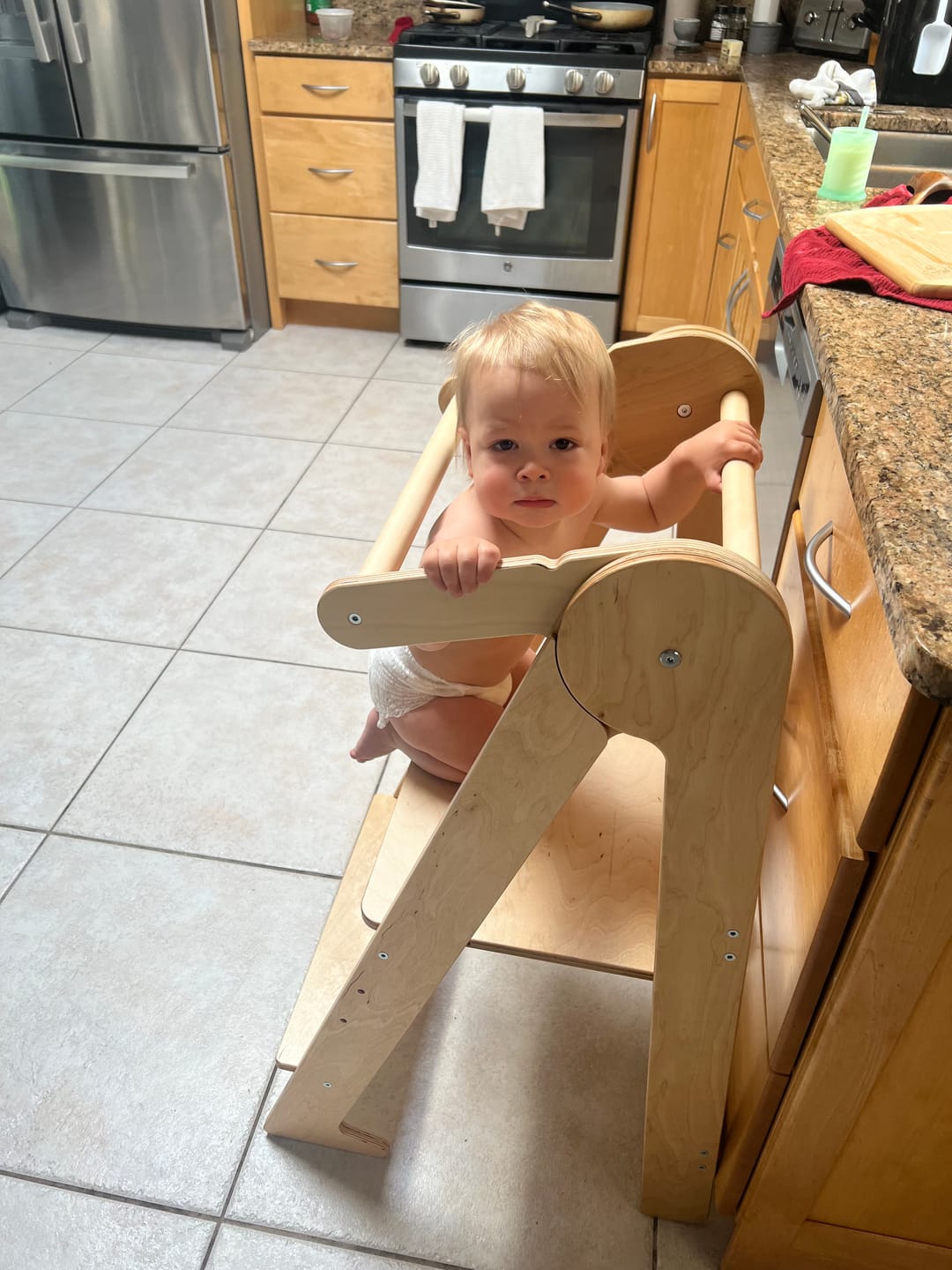 Customer photo review of Foldable Learning Tower