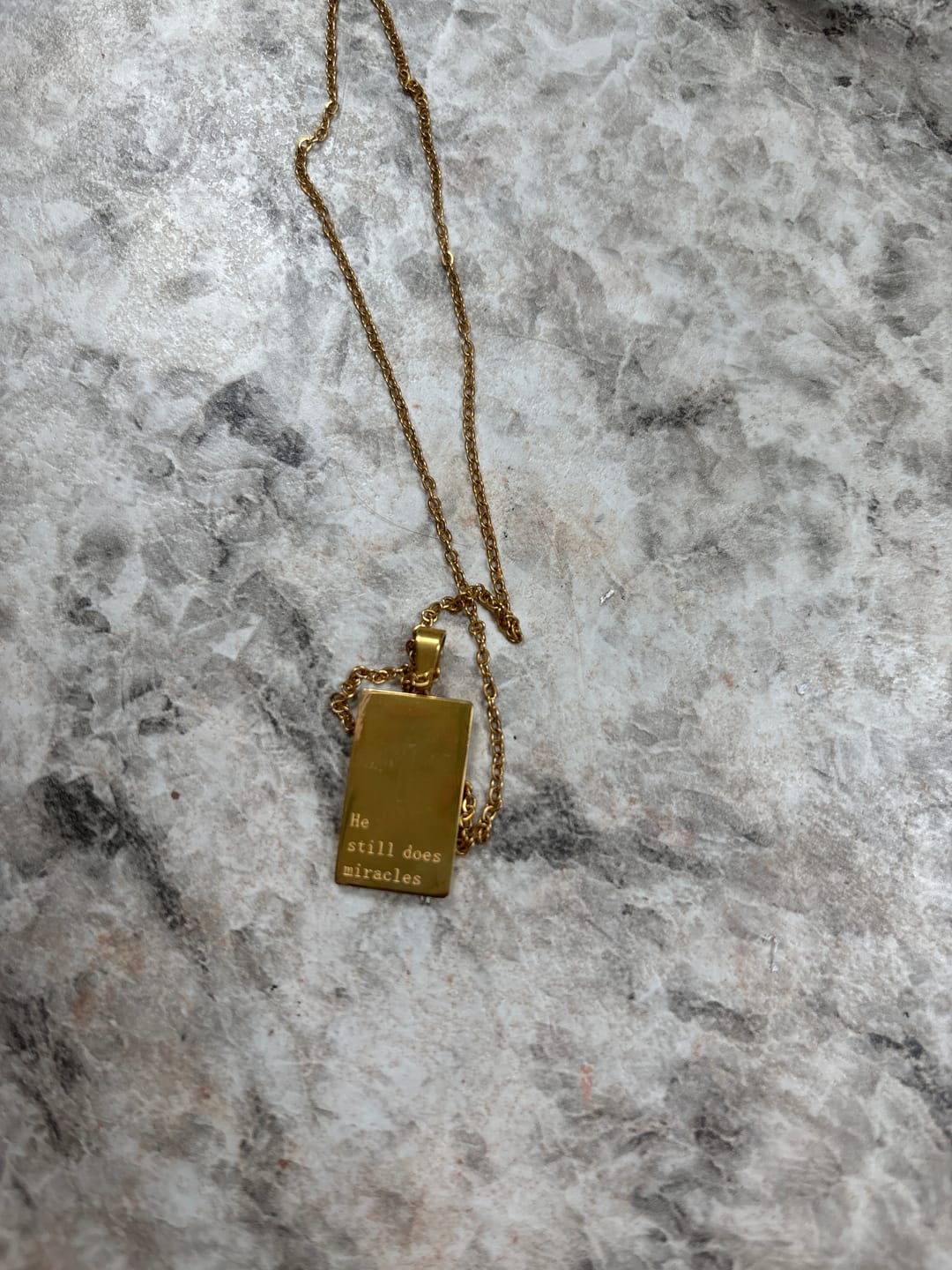 Customer photo review of Necklace: He still does miracles