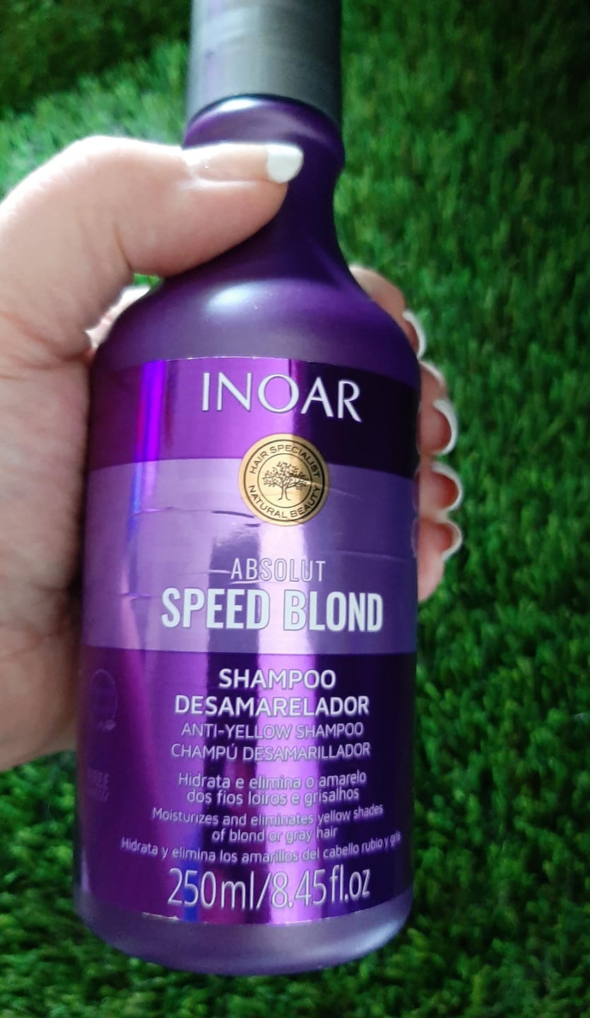Customer photo review of Inoar Absolut Speed Blond Shampoo 250Ml