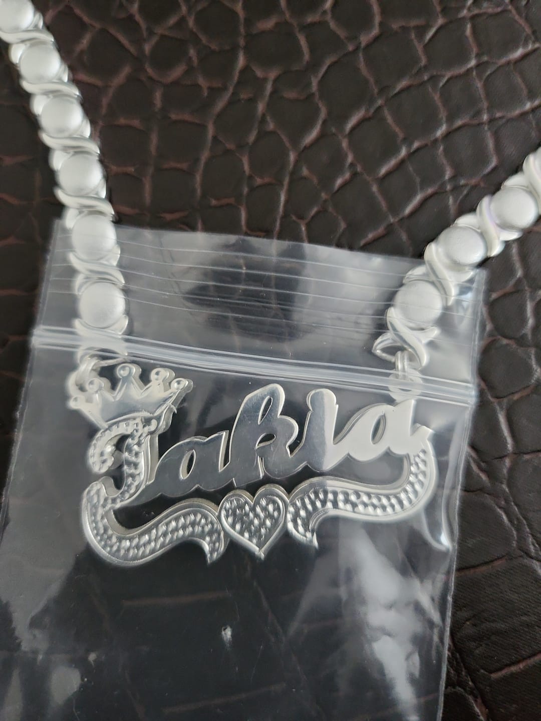 Customer photo review of Double Plated Name Necklace "Christina"