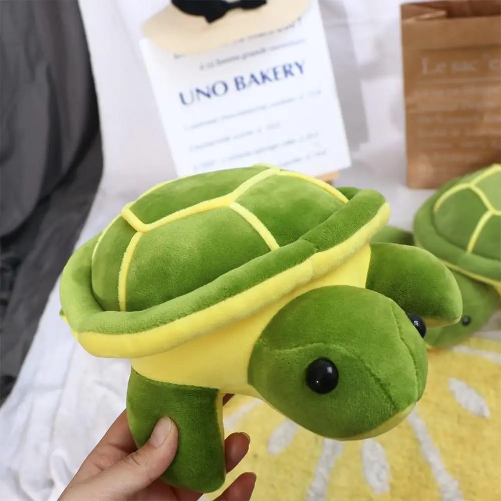 Customer photo review of Peluche Tortue Géante - Un Compagnon de Câlins Parfait