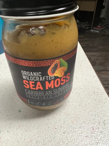 Customer photo review of Caribbean Sunrise Sea Moss Gel