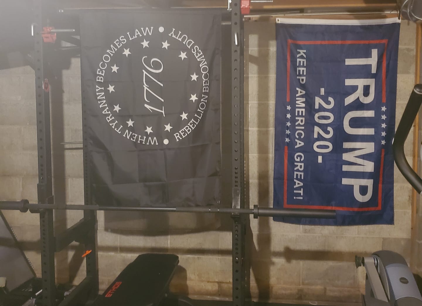 Customer photo review of When Tyranny Becomes Law Flag