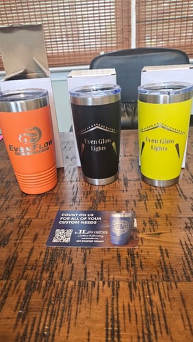 Customer photo review of (6) Custom Laser Engraved - 20oz Tumblers