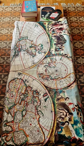 Customer photo review of Vintage World Map Plaj Havlusu