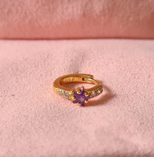 Customer photo review of Boucle d'oreille Lyra Or Jaune