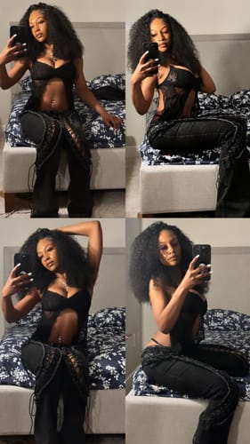 Aliza M. review of LOW RISERS (BLACK DENIM) image 1 out of 3