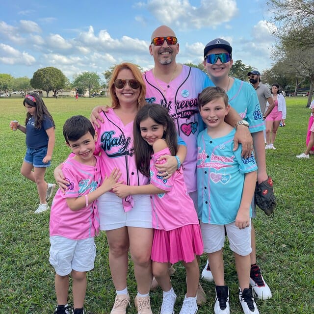 Customer photo review of Custom Pink Full Button Up Mesh Fans Special Edition Authentic Baseball Jersey