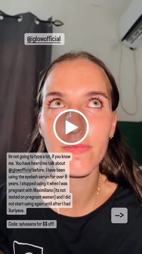 Customer video review of iGlow Lash Maximizer - Lash Serum, 3 ml