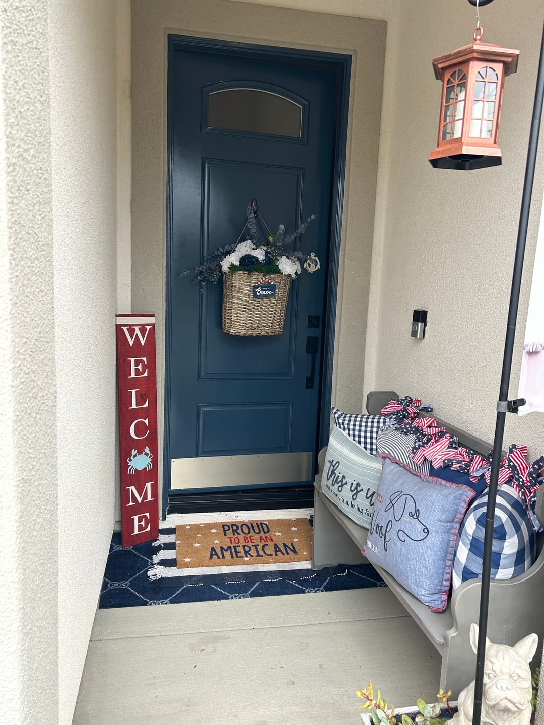 Customer photo review of Clear Arched Top Glass and Frame Kit (Fanlite 24" x 12" Frame Size)