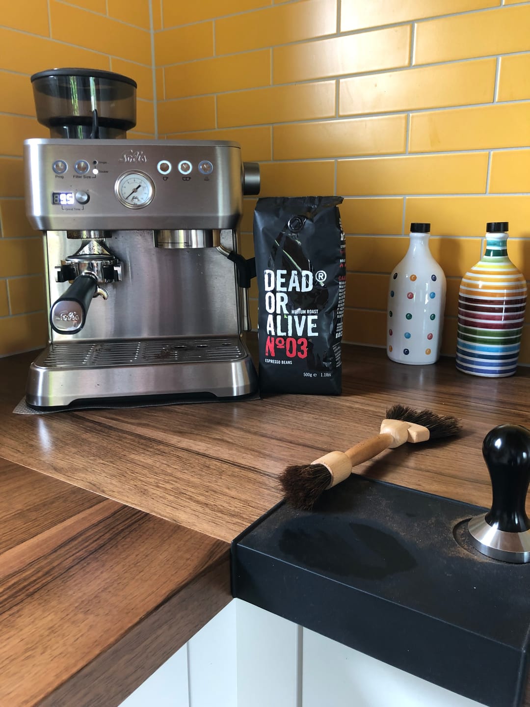 Customer photo review of DEAD OR ALIVE COFFEE No3 4x500g Espressobohnen