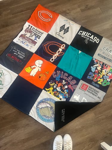 T-shirt quilt featuring chicago white sox by Megan from SC