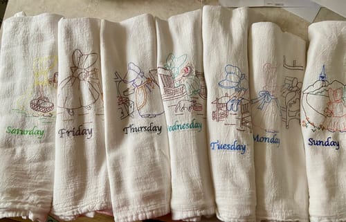 Customer photo review of Floriani Stitch N Wash Fusible Tearaway Stabilizer