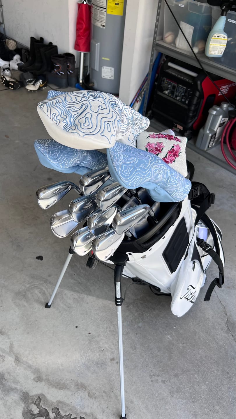 Customer photo review of Topographic Edition Headcover - Carolina Blue / Embroidered Pure White