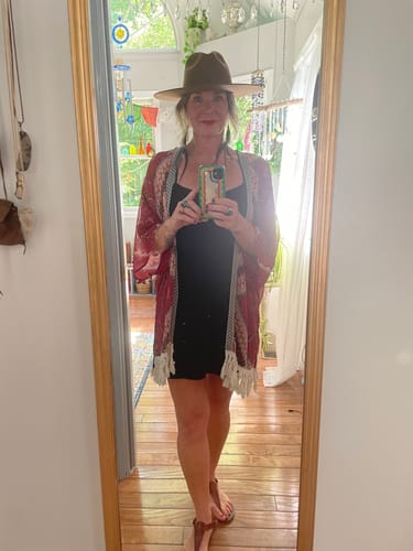 Customer photo review of The Dre Western Rancher Hat - Oak