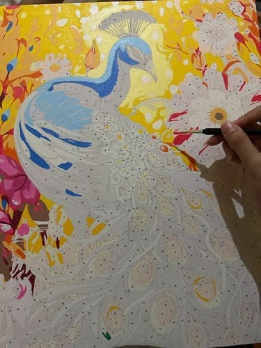 Customer photo review of Peacock's Floral Glory