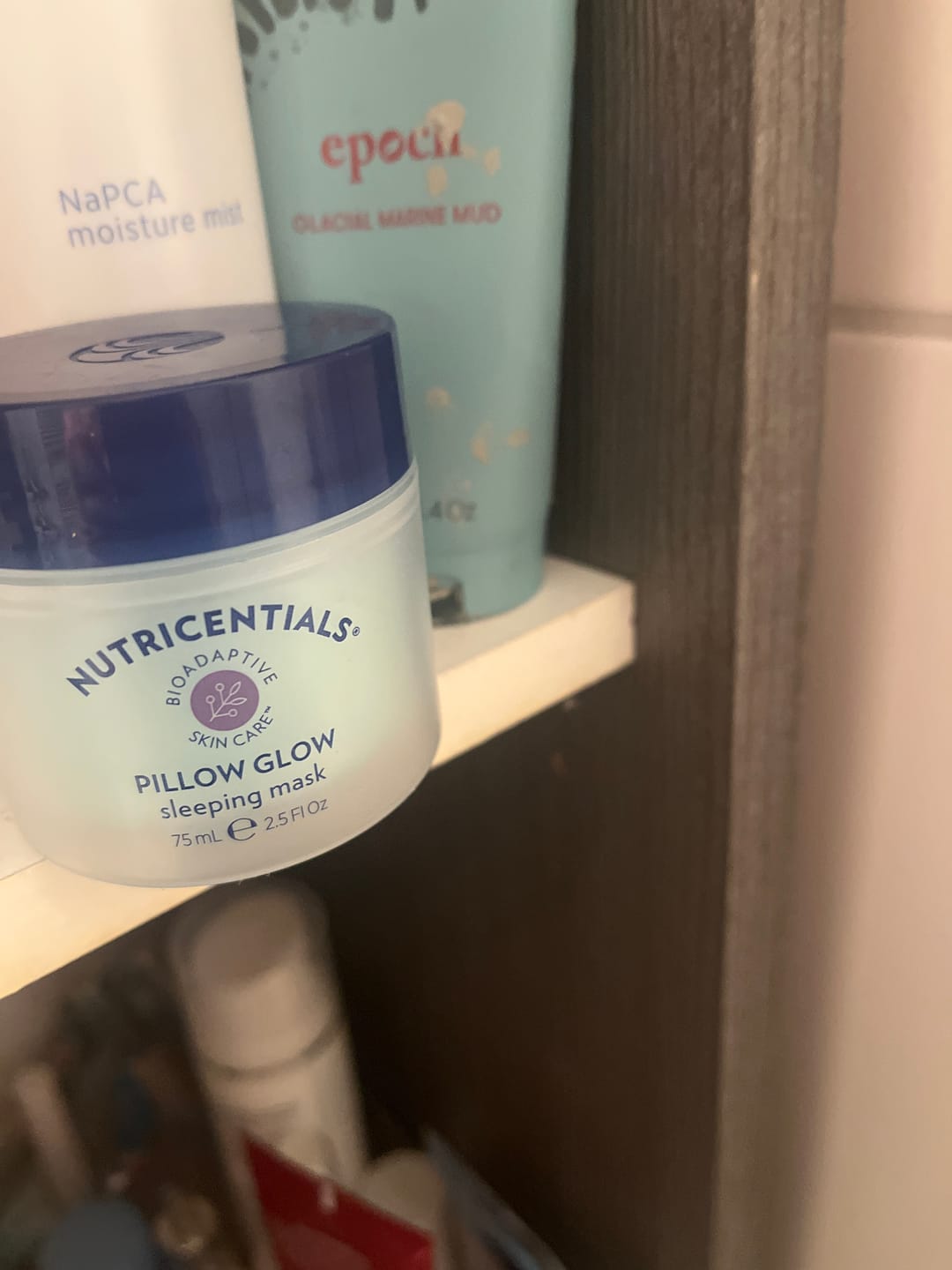 Customer photo review of Pillow Glow Sleeping Maske