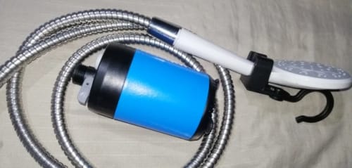 Customer photo review of Vixinx TravelShower™ - Handy shower system when travelling