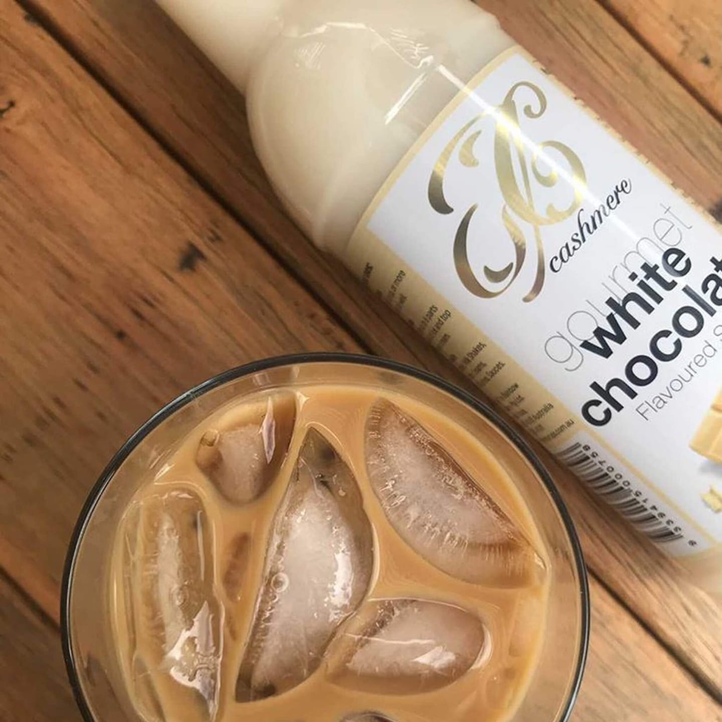 Customer photo review of White Chocolate Coffee Syrup