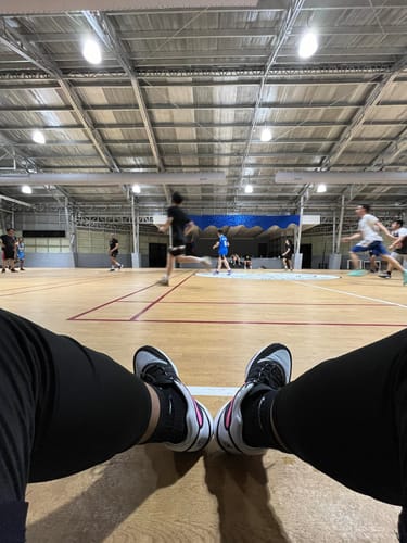 Customer photo review of Nike Men's G.T. Hustle 2 EP Basketball Shoes