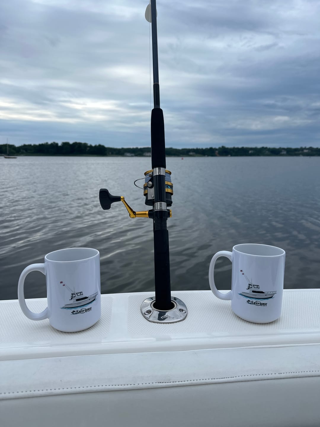 Customer photo review of Custom Boat Mugs