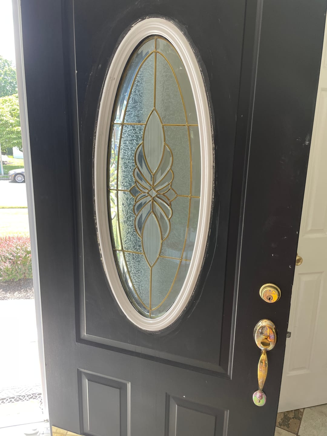 Customer photo review of Small Oval 16" x 39" Frame Kit